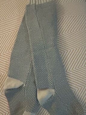 Chunky Knit Scarf in Heather Gray